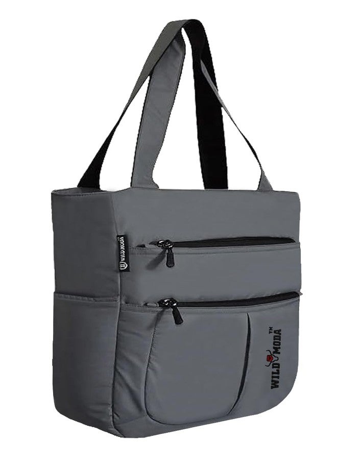 WILD MODA Women Kareena Multipurpose Shoulder & Tote Bag (Grey) - Image 1